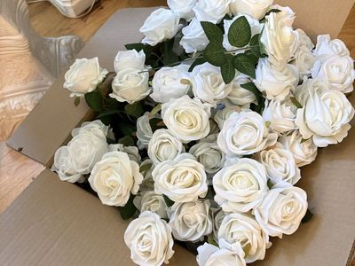 White Roses for wedding