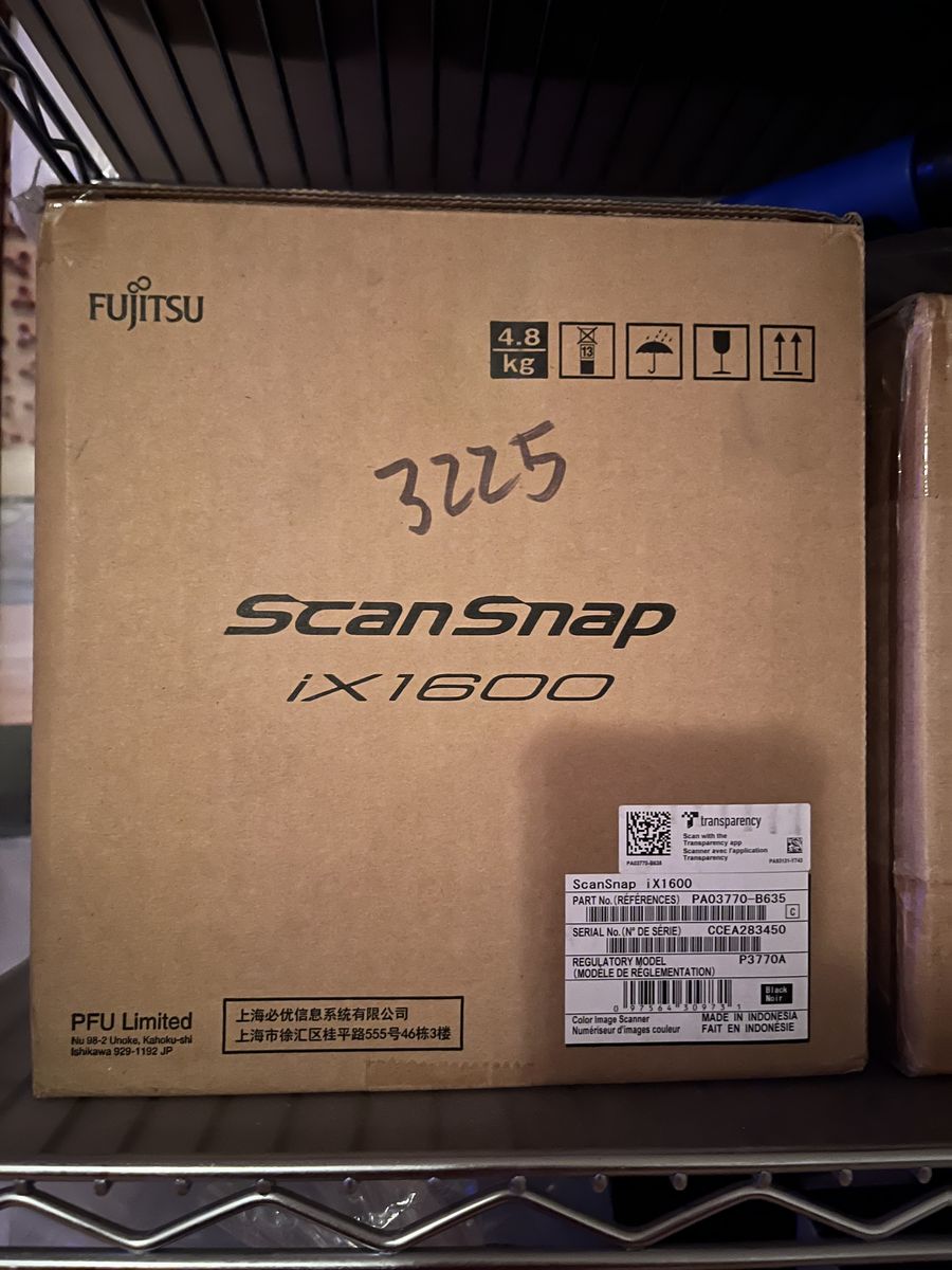 Fujitsu Scansnap IX1600 High-speed Document Scanne