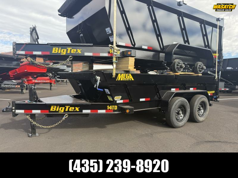 Big Tex Trailers 7X14 15.4K 14TD HEAVY DUTY TELESCOPIC Dump Trailer