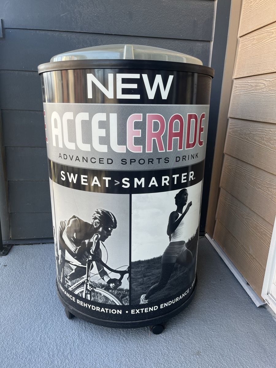 Accelerade rolling barrel cooler Sports Branded