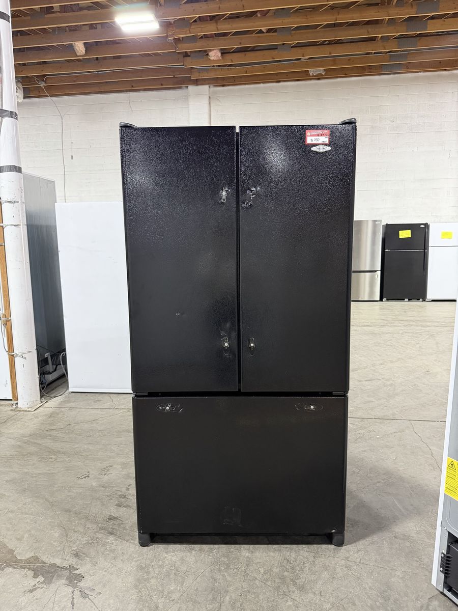 GREAT FOR GARAGE! MAYTAG FRENCH DOOR FRIDGE