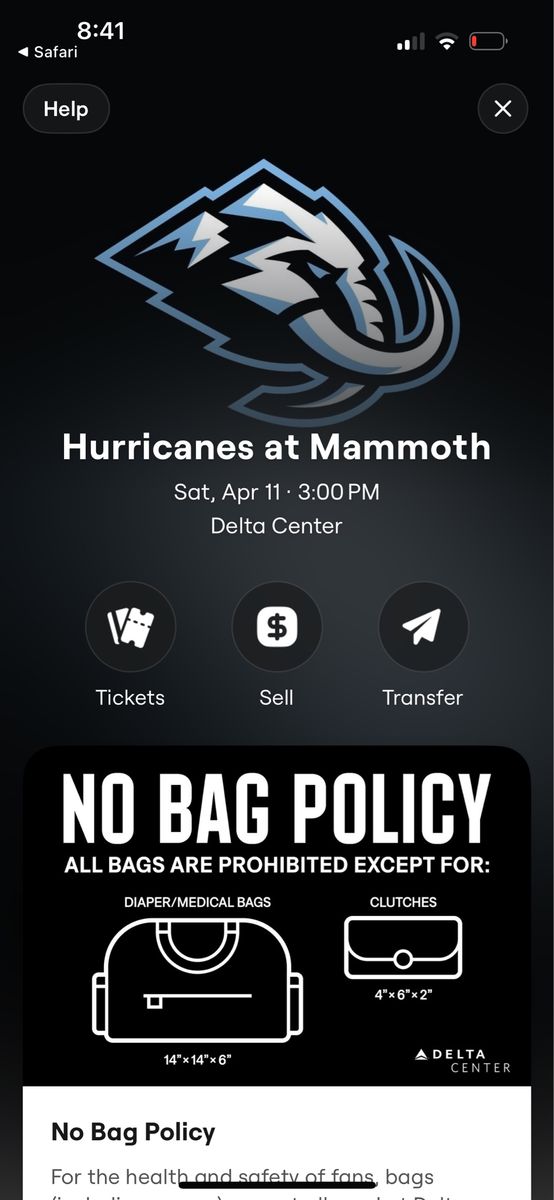 Mammoth Tickets Saturday 3:00