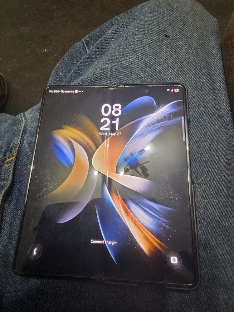 samsung galaxy Z fold 3 with charger and backbone (Playstation)