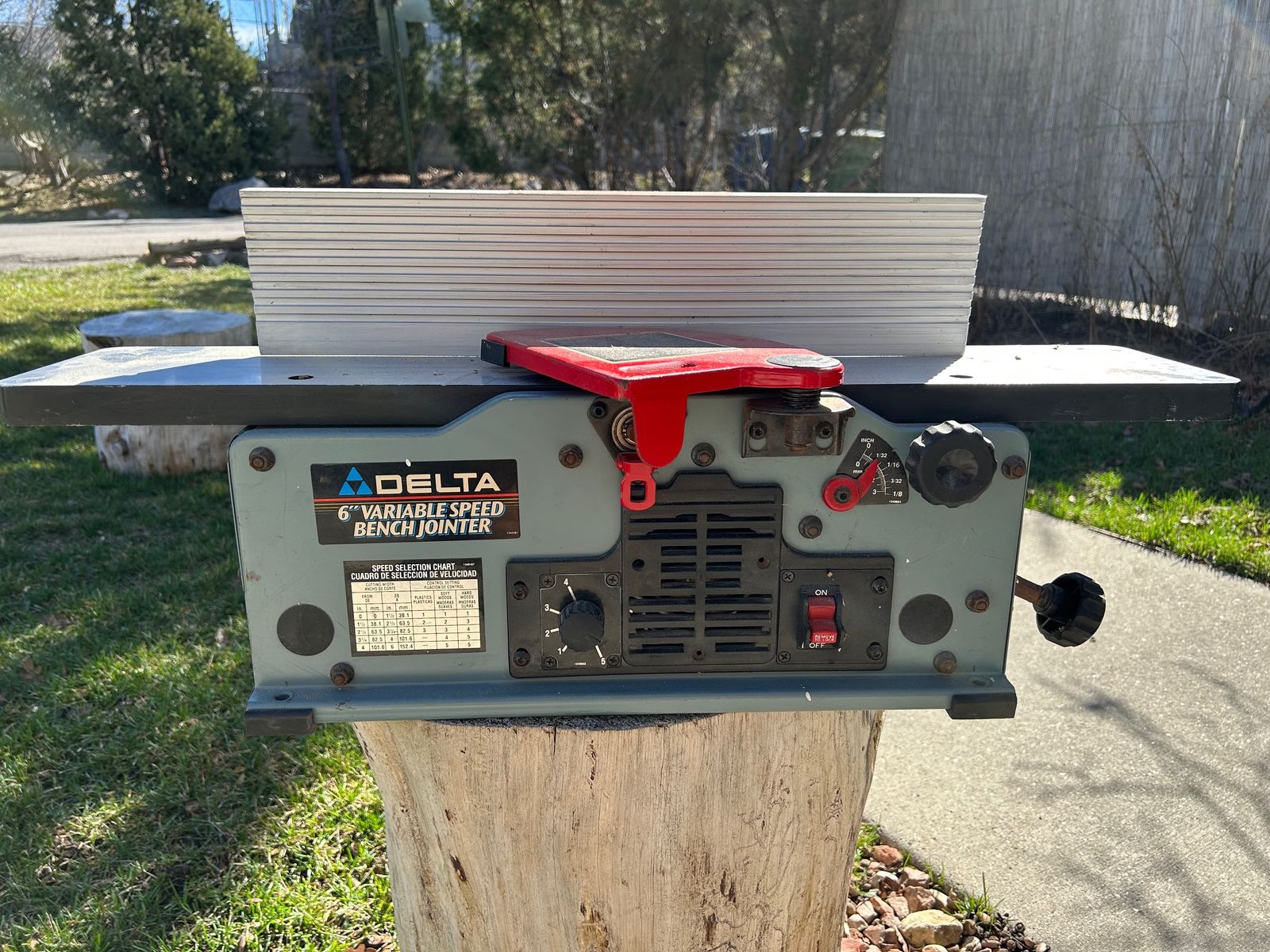 Delta 6" jointer w/ new blades