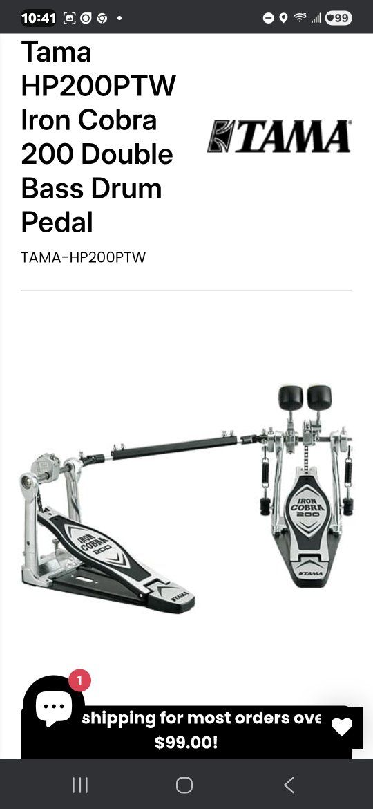 Iron Cobra double base pedal 200 series