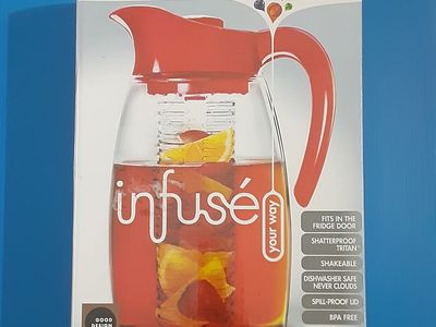 New Primula Flavor It Beverage Infusion Pitcher - 2.9QT - Cherry Color