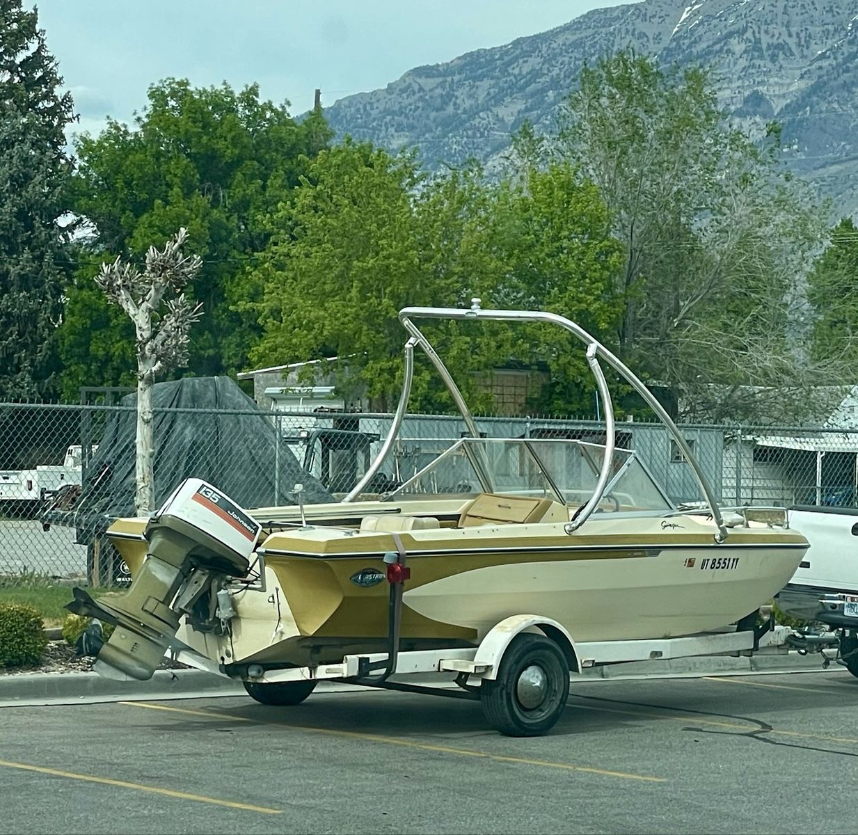 Modified 1974 Glastron V-186 for wakeboarding, skiing, and fishing