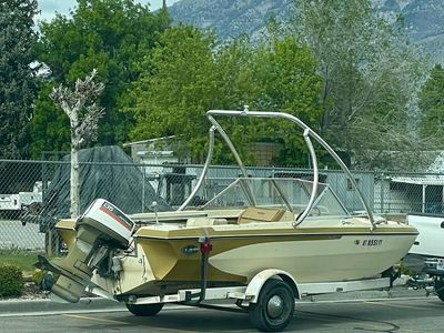Modified 1974 Glastron V-186 for wakeboarding, skiing, and fishing