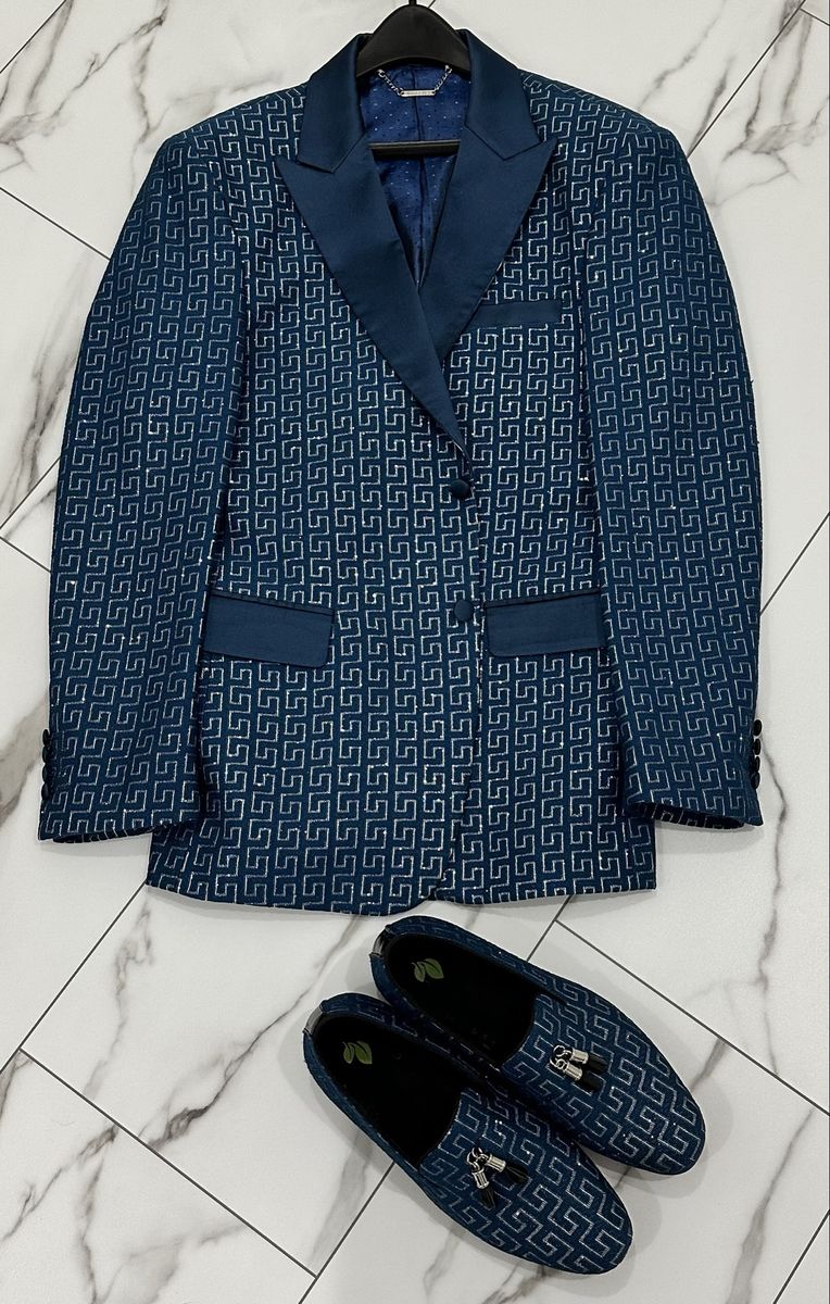 Barabas Blue Dinner Jacket 42R + Matching Loafers