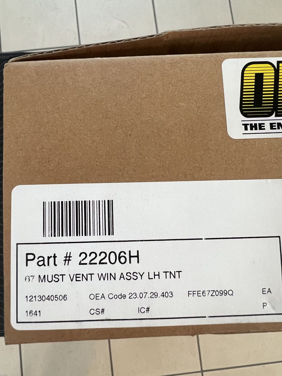 Vent Window Assembly Complete tinted Driver Side