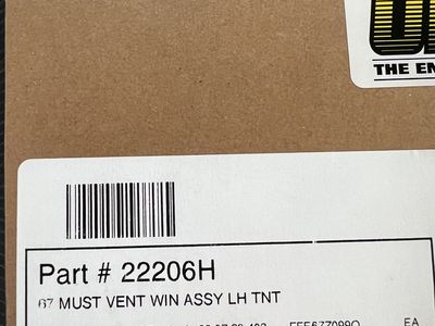 Vent Window Assembly Complete tinted Driver Side