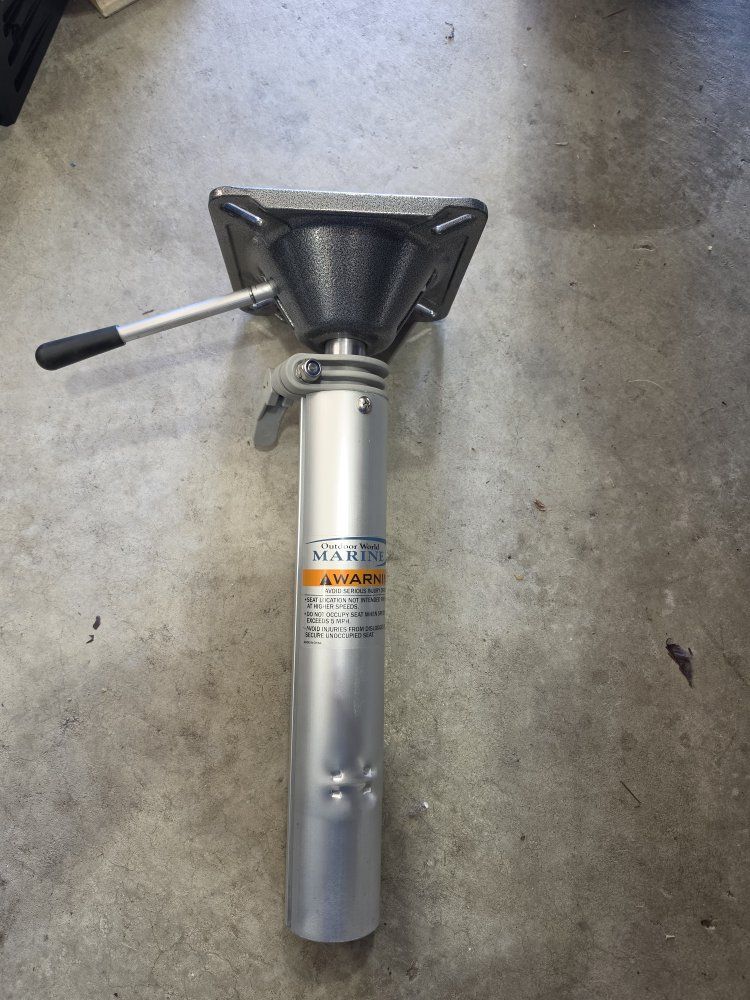 Outdoor World Marine Boat Seat Pedestal Mount Adjustable Post