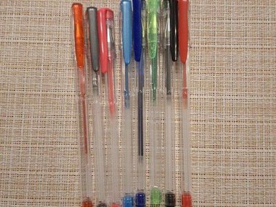 Assorted Gel Pens - Multi-Color Ink - 8 Count Set