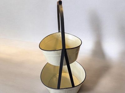 FARMHOUSE Bucket Stand Two Tier 28"tall