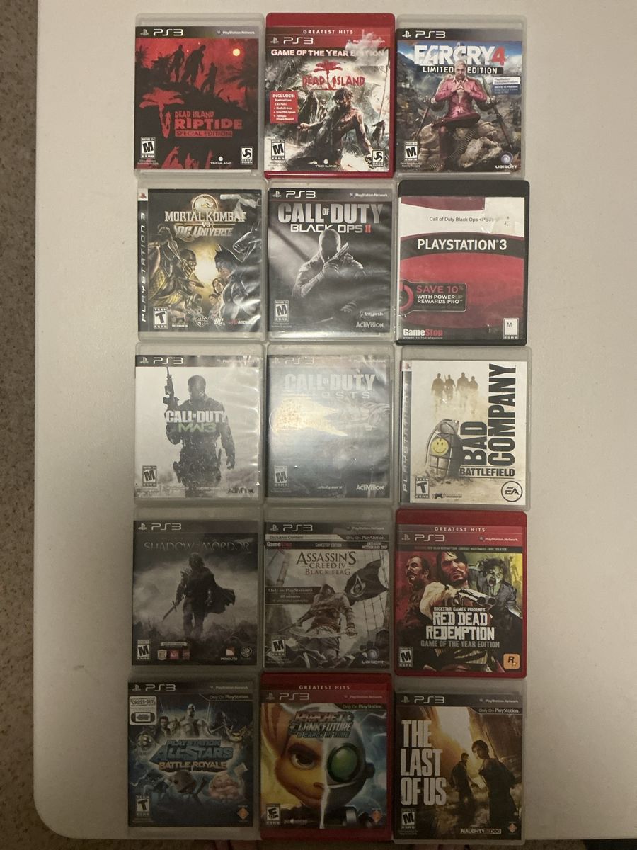 Lot of 15 PlayStation 3 Games