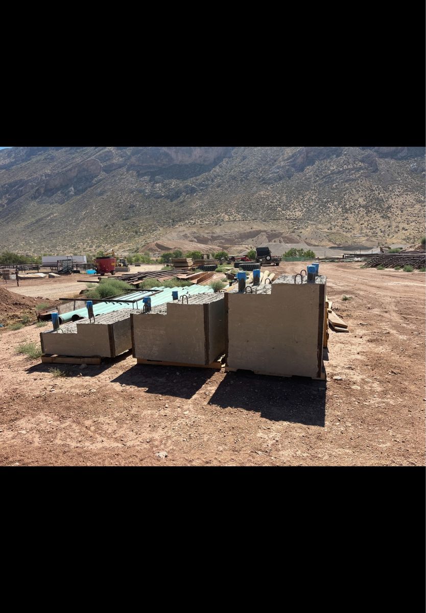 3 piece pre cast loading chute