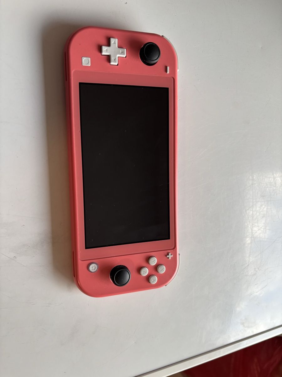Nintendo Switch Lite Coral Handheld Gaming Console UsedExcellent