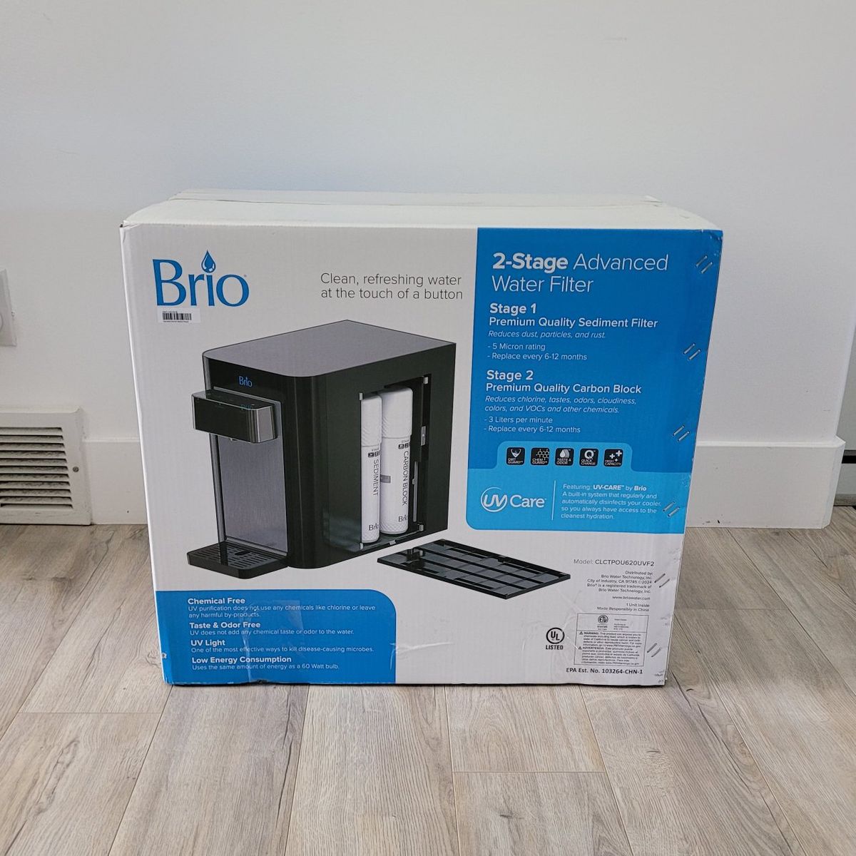 NEW- Brio 2 Stage Countertop Water Dispenser