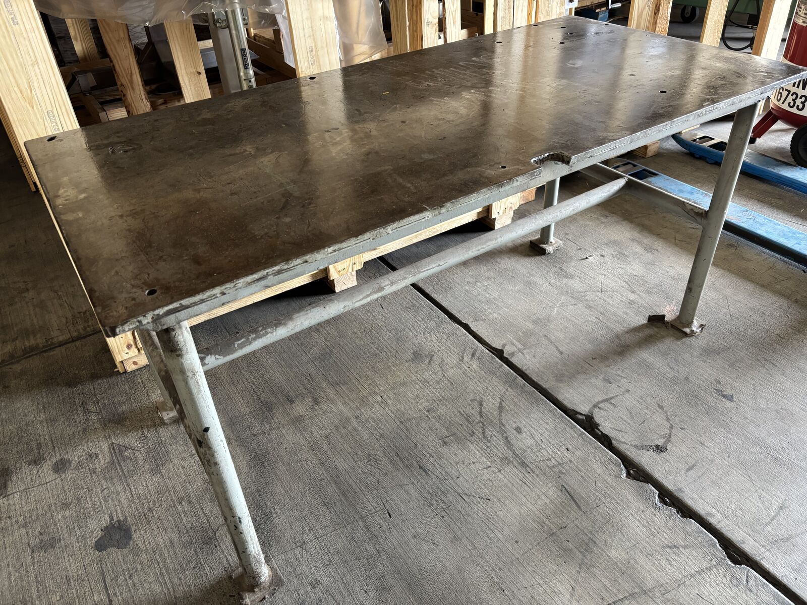 Steel table, welding, blacksmith, metalworking, tinsmith, anvil, Pexto, 3/4" steel plate