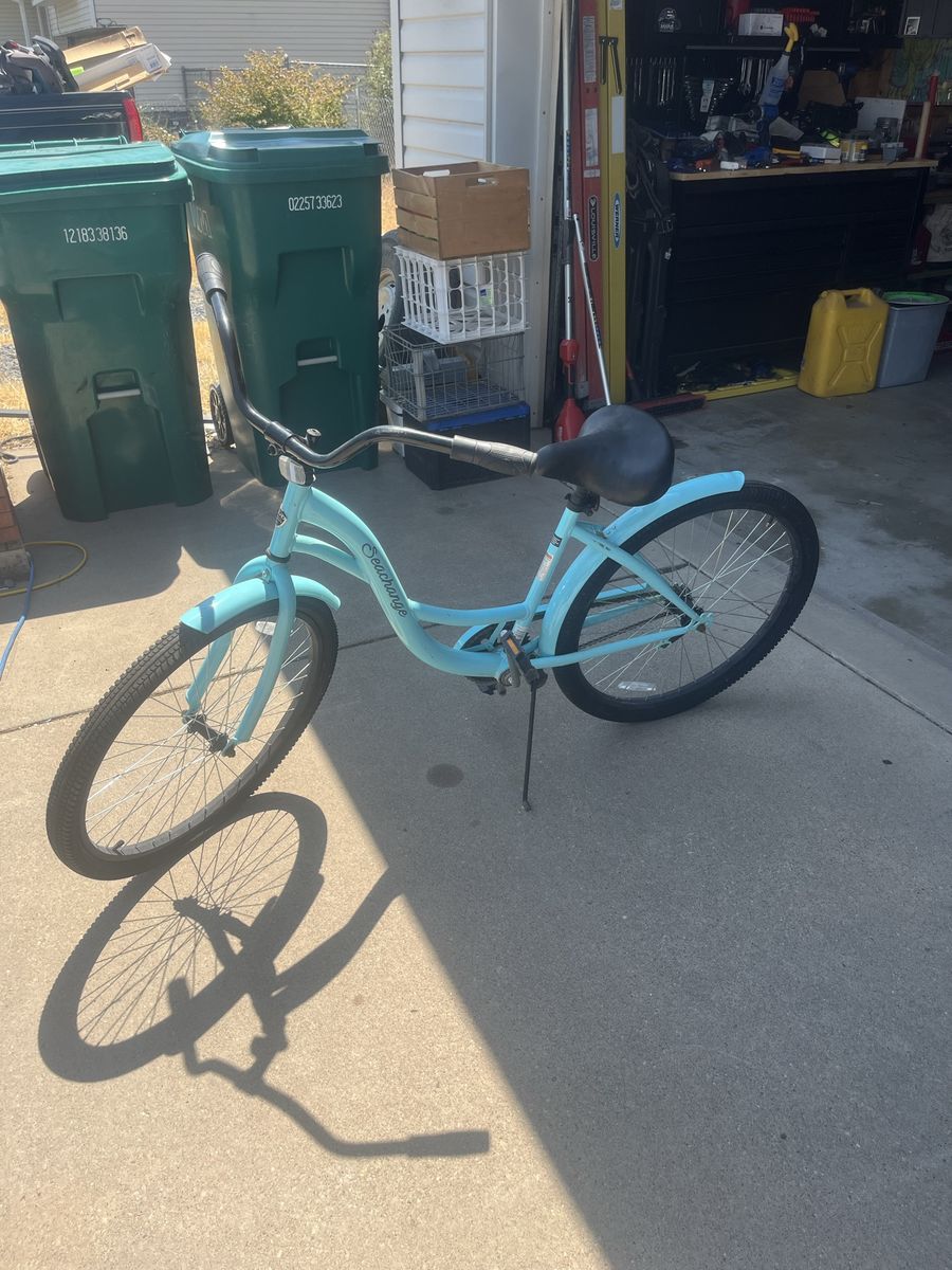 Schwinn Seachange Light Blue Women's Beach Cruiser Bicycle