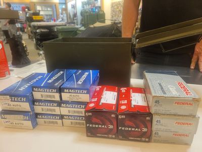 .45 ACP Ammo Lot With Ammo Can
