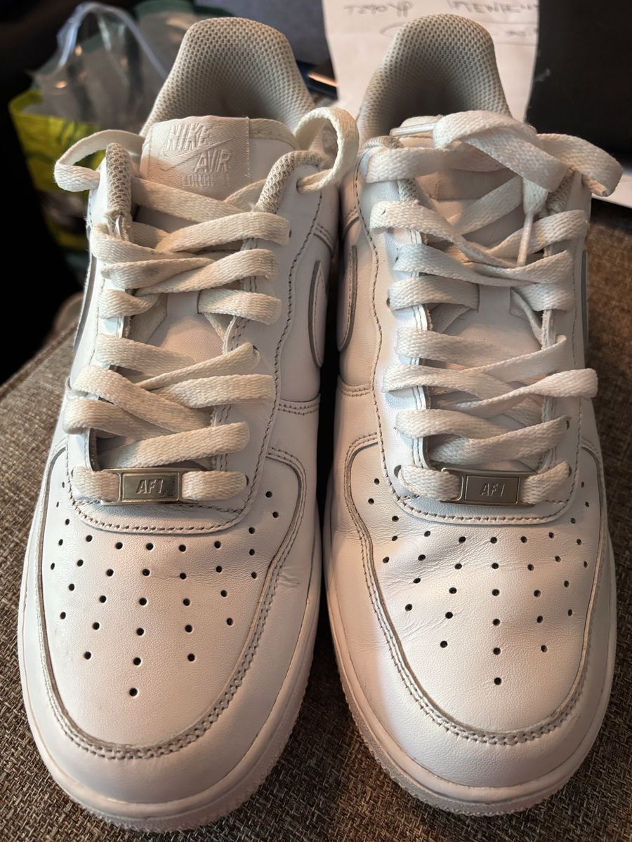Nike Air Force 1 Low White Sneakers - Men's Size 9