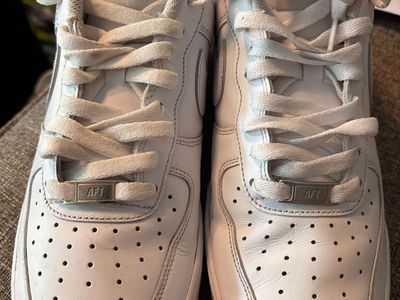 Nike Air Force 1 Low White Sneakers - Men's Size 9