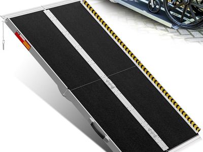 5' Seamless Non-Slip Aluminum Wheelchair Ramp