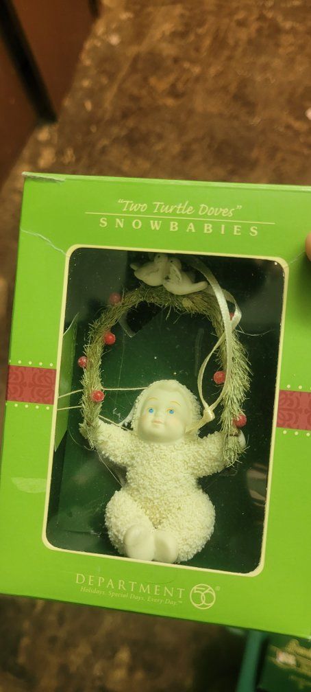 Department 56 Snowbabies Two Turtle Doves Ornament #56.69266