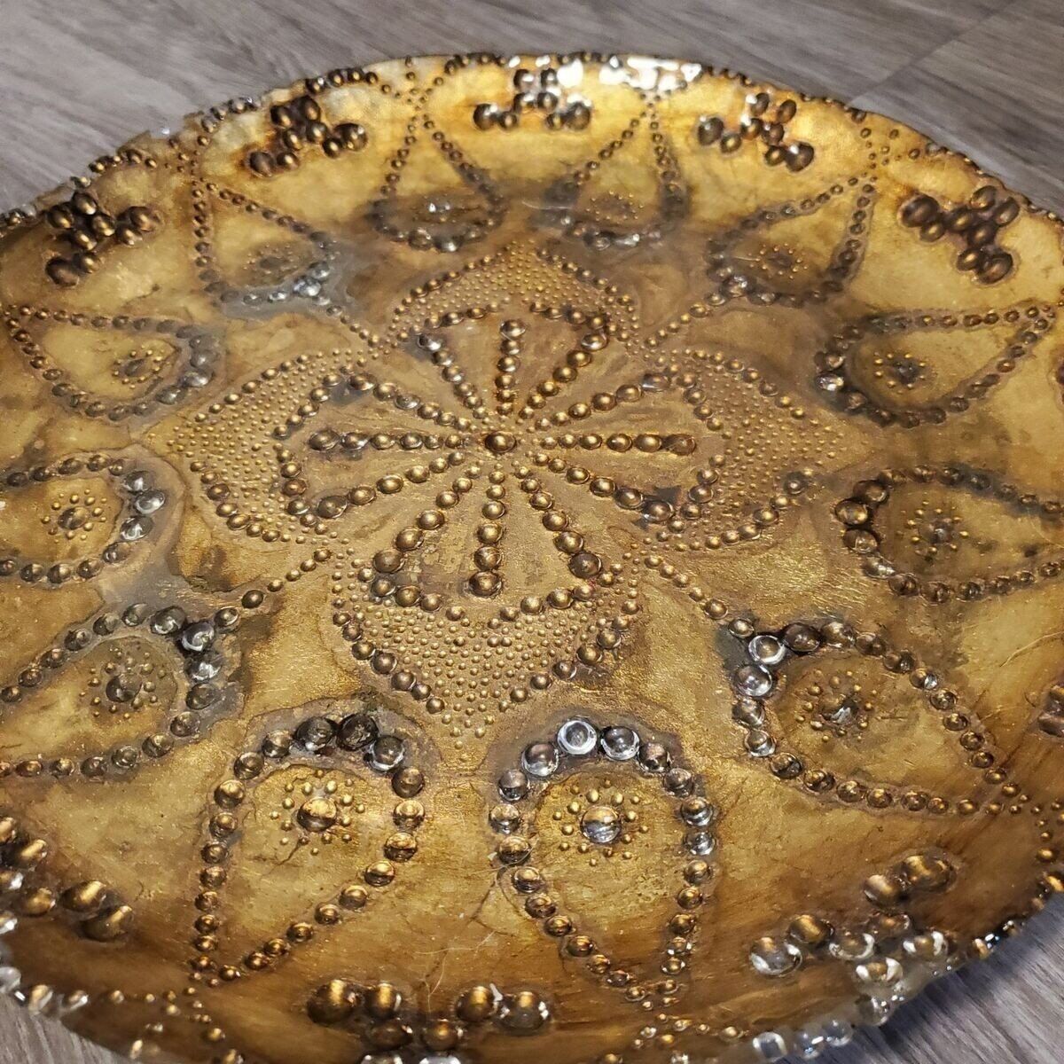 HUGE GLASS VINTAGE PLATTER