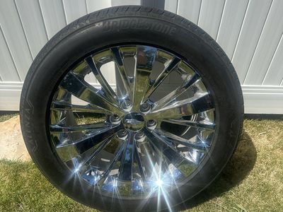 22X9 Chevy wheels with Bridgestone tires