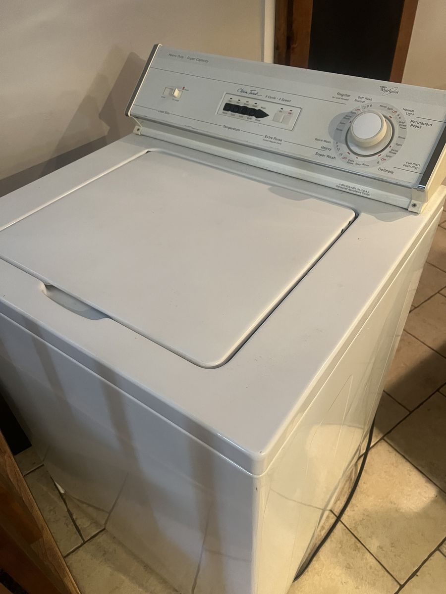 Whirlpool top load washer
