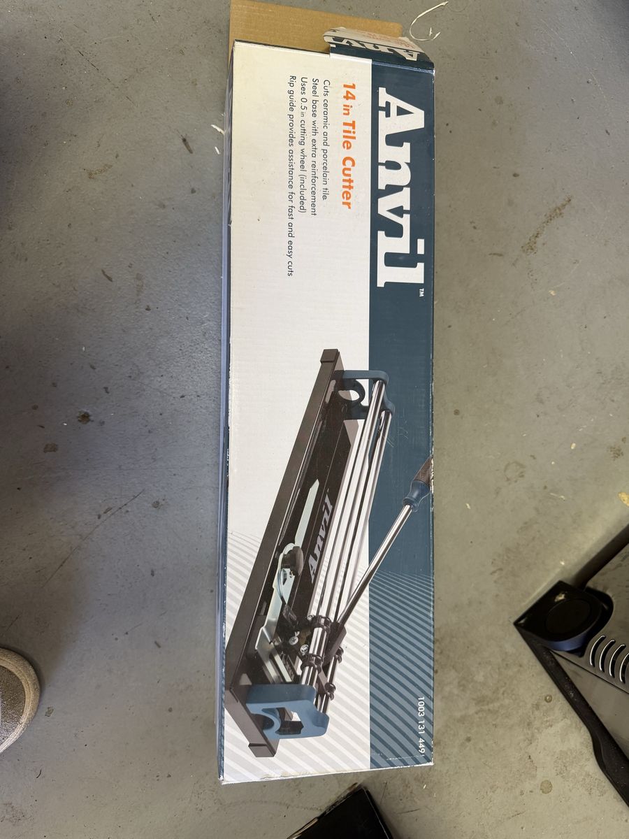 14 in. Ceramic and Porcelain Tile Cutter with 1/2 in. Cutting Wheel