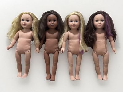 Lot of 4 My Life As 18" Dolls Blonde Brunette Hair Clean Ready to Play Nude Lot