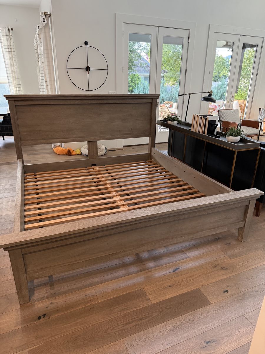 Pottery Barn King-sized Farmhouse Bed