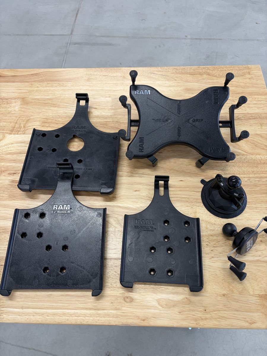 RAM Mounts Universal EZ-Roll'r & X-Grip Tablet Holders with Suction Cup Mount