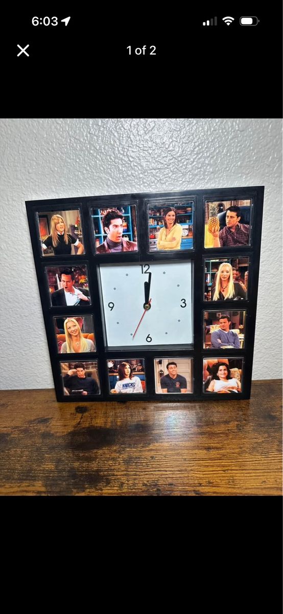 Friends TV Show Collage Wall Clock Collectors Edition