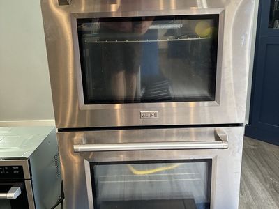 ZLINE 48” range w/double oven microwave and hood.