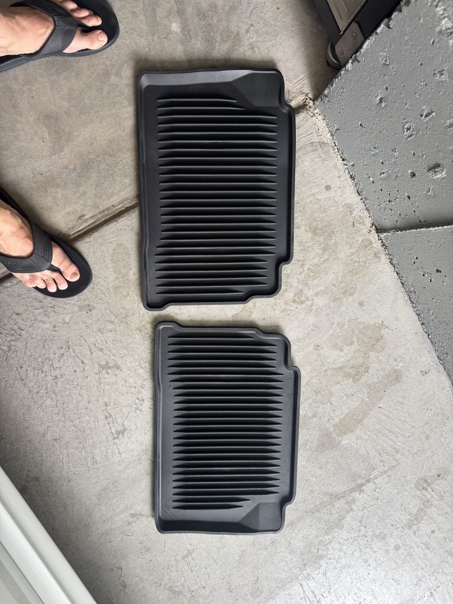 Weather mats for rear Toyota Tacoma