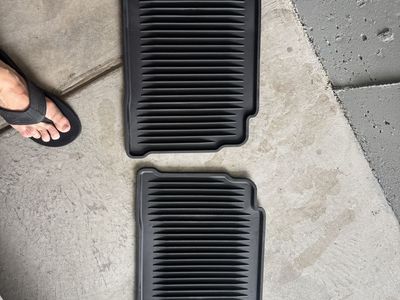 Weather mats for rear Toyota Tacoma