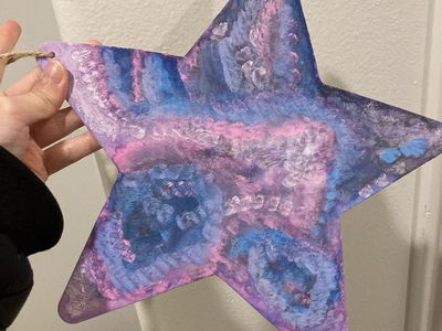 Hand-Painted Hanging Star