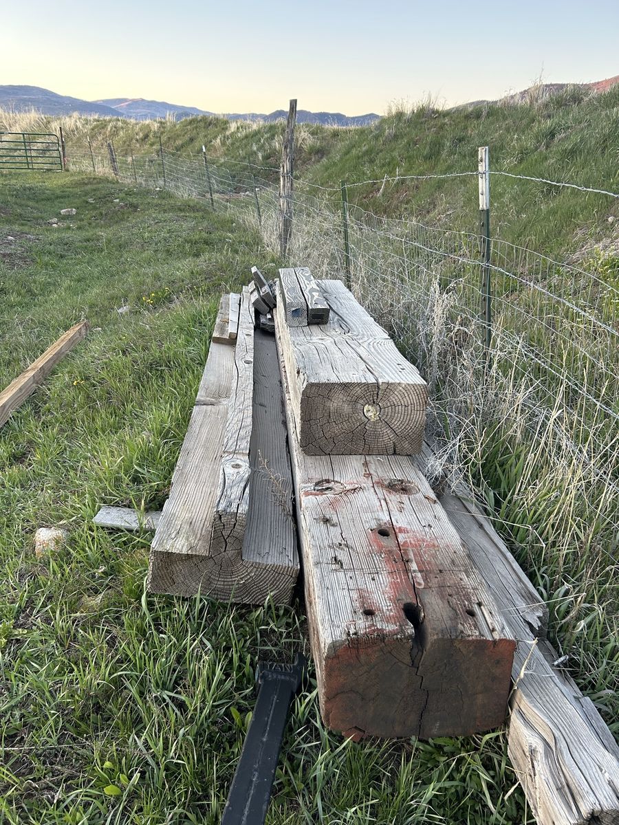 Reclaimed Wood Beams/Railroad Ties - Perfect for Landscaping/Rustic Projects
