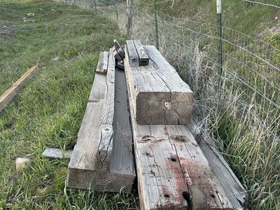 Reclaimed Wood Beams/Railroad Ties - Perfect for Landscaping/Rustic Projects