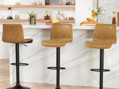 New Set of 3, Swivel Counter Adjustable Barstools