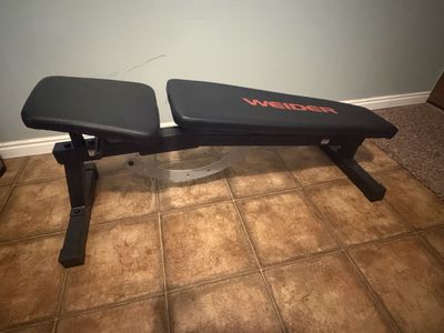 Weider Adjustable Weight Bench - Flat, Incline, Decline - Home Gym Exercise Equipment