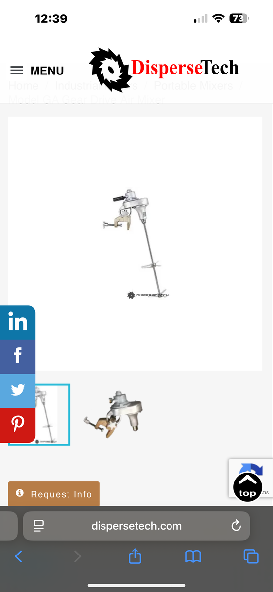 MixMor portable tank mixer