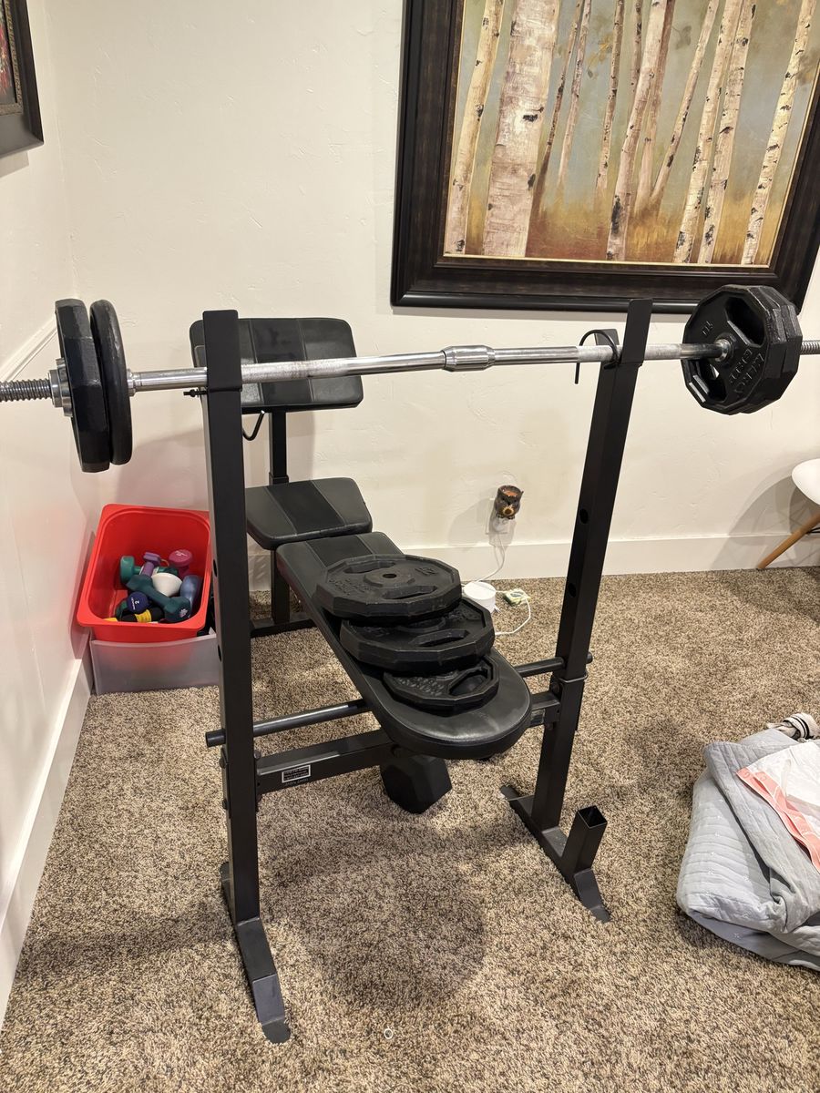 CAP Strength Weight Bench and Weights