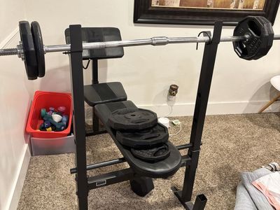 CAP Strength Weight Bench and Weights