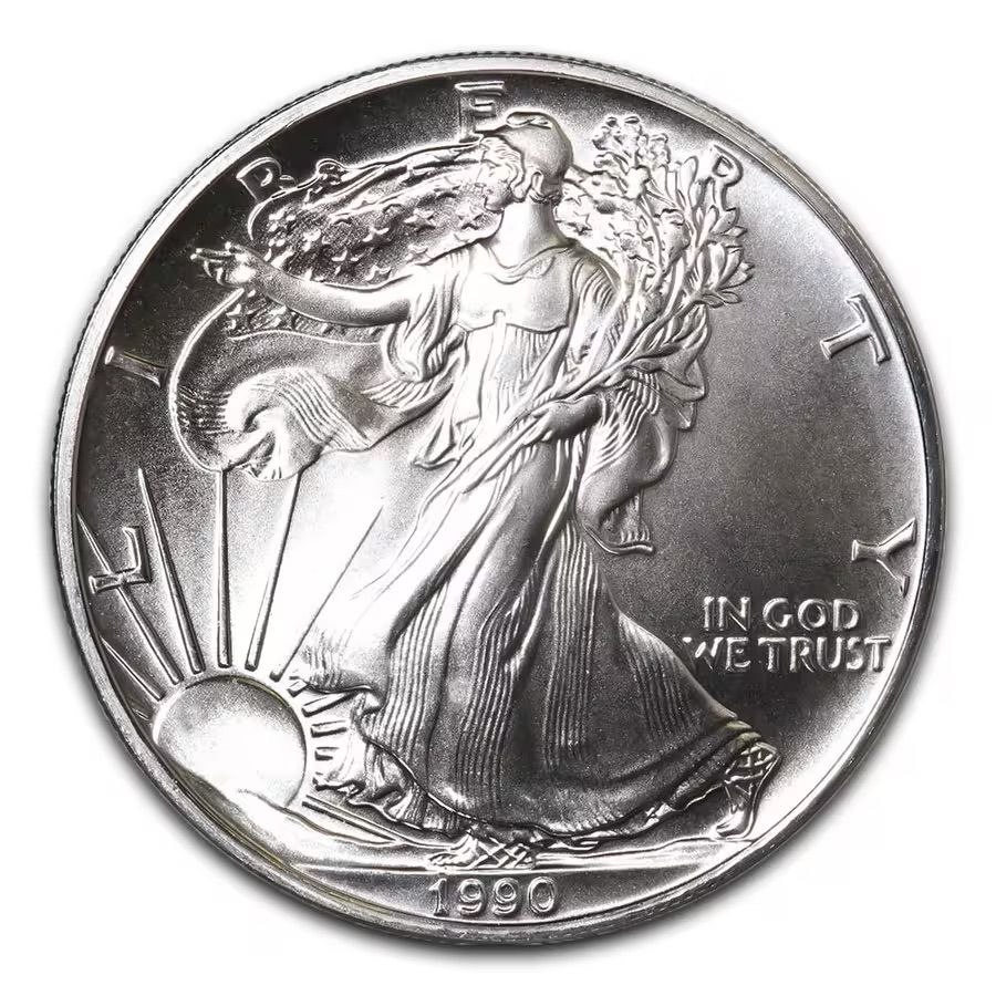 1990 American Silver Eagle / Walking LibertyDollar