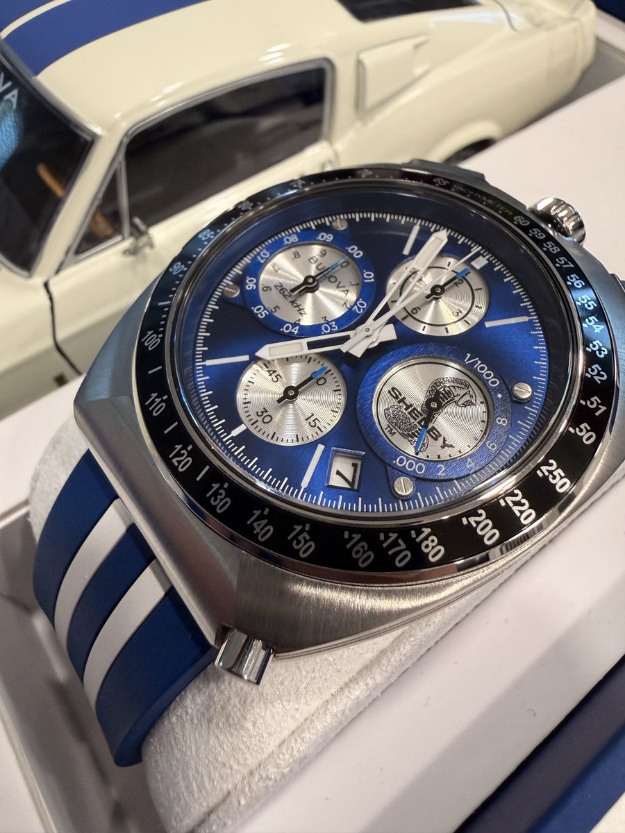 Bulova 150th Anniversary Shelby Cobra Limited Edition Chronograph Watch w/ Model Car